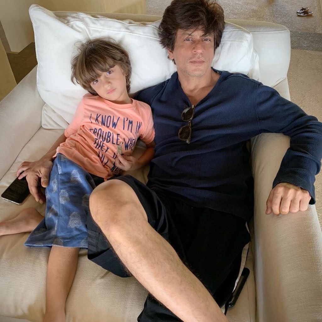 Shah-Rukh-Khan-with-his-younger-son-AbRam-Khan