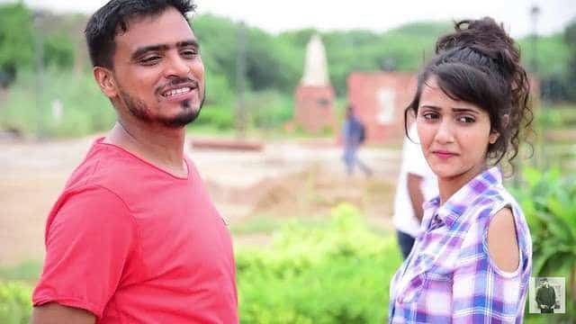 Youtuber Amit Bhadana with girlfriend and co-youtuber Riya Mavi