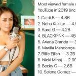 Neha Kakkar seems to have created some history of sorts as she has become the second-most viewed female artist on YouTube